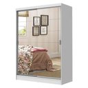 Ver imagem 2 de Quarto Completo com Guarda-Roupa Luke 2 Portas de Espelho e Cabeceira com 2 Mesas de Cabeceira Mades