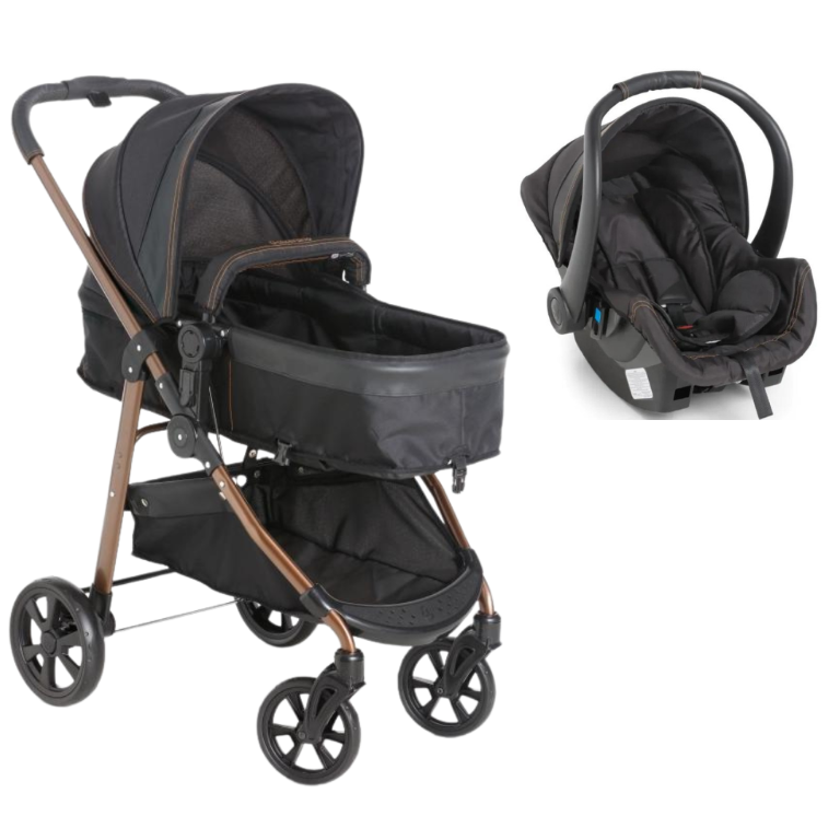 Carrinho Moisés Extreme Carbon com Bebê Conforto Cocoon Extreme ...