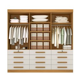 Guarda Roupa Roupeiro Mônaco Plus 6 Portas Branco - D'doro - 4