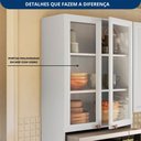 Ver imagem 5 de Cozinha Compacta Americana Texas 10 Portas 2 Gavetas com Rodapé Branco - Pnr Móveis