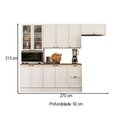 Ver imagem 4 de Cozinha Compacta Americana Texas 10 Portas 2 Gavetas com Rodapé Branco - Pnr Móveis