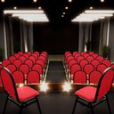 Ver imagem 2 de Kit 6 Cadeiras Hoteleiras Auditório Empilhável Linho M23 Vermelho - Mpozenato