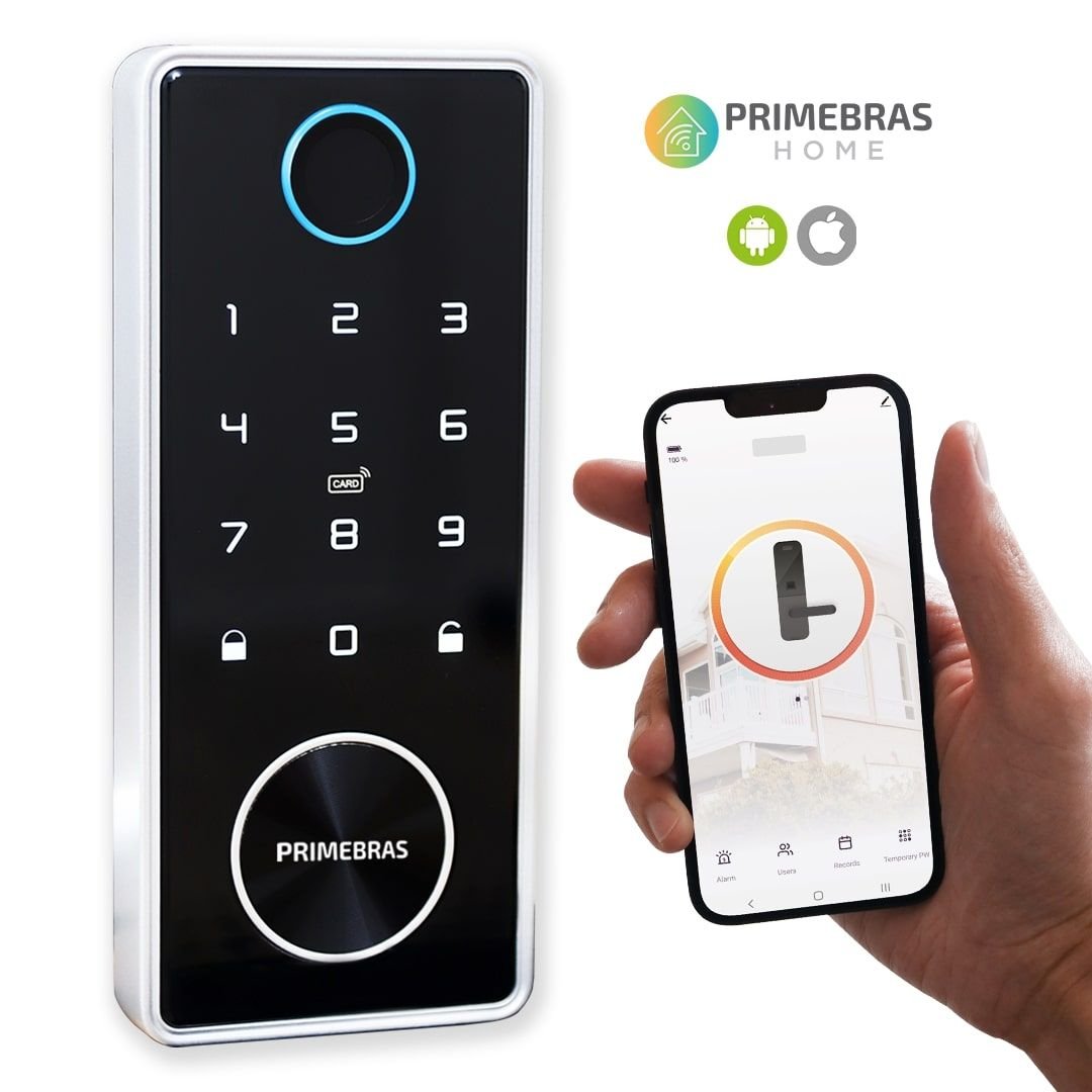 Fechadura Digital Biométrica Primebras Dubai Wi-fi