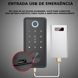 Fechadura Digital Biométrica Primebras Dubai Wi-fi - 6