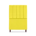 Ver imagem 1 de Cabeceira Cama Box Solteiro Estofada Carla 90 Cm Suede:amarelo
