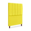 Ver imagem 2 de Cabeceira Cama Box Solteiro Estofada Carla 90 Cm Suede:amarelo