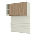Ver imagem 5 de Ponte Casal 3 Portas de Bater Modulado MDP Bellagio Areia HP Casa 812