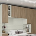 Ver imagem 2 de Ponte Casal 3 Portas de Bater Modulado MDP Bellagio Areia HP Casa 812