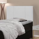 Ver imagem 2 de Cabeceira Cama Box Solteiro Donna 90cm Corano Branco - Desk Design
