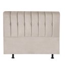 Ver imagem 2 de Cabeceira Estofada Kiara 140cm Casal Box Quarto Corino Bege - Gat Magazine