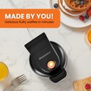 Ver imagem 3 de Elite Gourmet Mini Máquina de Waffles 5" Antiaderente Compacta (preta)