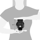 Ver mais imagens de Elite Gourmet Mini Máquina de Waffles 5" Antiaderente Compacta (preta)