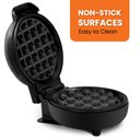 Ver imagem 2 de Elite Gourmet Mini Máquina de Waffles 5" Antiaderente Compacta (preta)