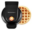 Ver imagem 1 de Elite Gourmet Mini Máquina de Waffles 5" Antiaderente Compacta (preta)