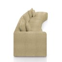 Ver imagem 6 de Sofá Curvo Decorativo Kimiko 427cm 5 Lugares Sala de Estar com Chaise Bouclê Bege G52 - Gran Belo