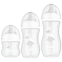 Ver imagem 1 de Kit Buba 3 Mamadeiras Easy Flow Branco Nuvem Anticólica
