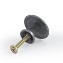 Ver imagem 3 de Puxador Redondo Flor em Metal para Móveis Porta Gaveta 8 Unid: Prata Velho