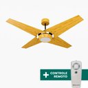 Ver imagem 5 de Ventilador de Teto com Controle Remoto Natuvent Callis Led 4 Pás Madeira Freijó 6500k Branco Frio