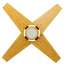 Ver imagem 1 de Ventilador de Teto com Controle Remoto Natuvent Callis Led 4 Pás Madeira Freijó 6500k Branco Frio