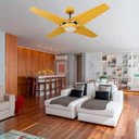 Ver imagem 4 de Ventilador de Teto com Controle Remoto Natuvent Callis Led 4 Pás Madeira Freijó 6500k Branco Frio