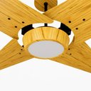 Ver imagem 2 de Ventilador de Teto com Controle Remoto Natuvent Callis Led 4 Pás Madeira Freijó 6500k Branco Frio