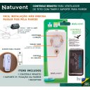 Ver imagem 3 de Ventilador de Teto com Controle Remoto Natuvent Callis Led 4 Pás Madeira Freijó 6500k Branco Frio