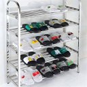 Ver imagem 4 de Sapateira Prateleira Inox 5 Andares Sapato Tenis Sandalia Calçado Organizaçao Hall de Entrada Rack e