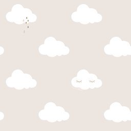 Papel de Parede Infantil de nuvens FOFURA Baby FF4015. Edantex - 1