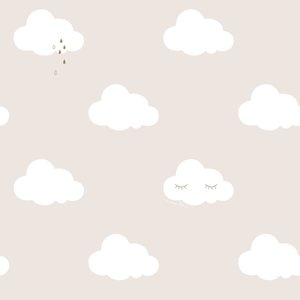 Papel de Parede Infantil de nuvens FOFURA Baby FF4015. Edantex