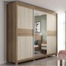 Guarda-Roupa Casal com Espelho 3 Portas de Correr Campinas Móveis Rimo - 1