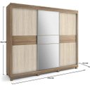 Ver imagem 4 de Guarda-Roupa Casal com Espelho 3 Portas de Correr Campinas Móveis Rimo