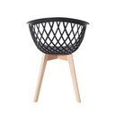 Ver imagem 2 de Kit Mesa Eames Vidro 90cm + 4 Cadeiras Web Wood Seat&co