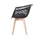 Ver imagem 3 de Kit Mesa Eames Vidro 90cm + 4 Cadeiras Web Wood Seat&co