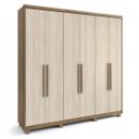 Ver imagem 3 de Guarda-Roupa Casal 6 Portas 4 Gavetas Internas Jundiai Móveis Rimo