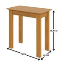 Ver imagem 3 de Mesa de Jantar Repleta Madeira Maciça 75x45 cm