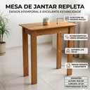 Ver imagem 2 de Mesa de Jantar Repleta Madeira Maciça 75x45 cm
