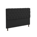 Ver imagem 2 de Conjunto Cabeceira e Recamier Baú para Cama Box Queen 1.60 - Suede - Sv Decor:preto