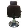 Cadeira Barbeiro Salão Cabeleireiro Encosto Reclinável Ajuste Altura Amortecedor A Gás Base Cromada - 3
