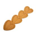 Ver imagem 3 de Petisqueira de Coração Mdf com 4 Divisorias 14x49x1,3cm