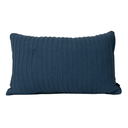 Ver imagem 1 de Almofada Tricot Azul Marinho Retangular:completa