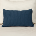 Ver imagem 4 de Almofada Tricot Azul Marinho Retangular:completa