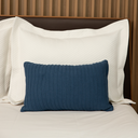 Ver imagem 3 de Almofada Tricot Azul Marinho Retangular:completa