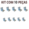Placa De Junção União De Madeira Aço  DOBRADA 40x40 Mm Kit 10 P. - 1