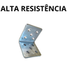 Placa De Junção União De Madeira Aço  DOBRADA 40x40 Mm Kit 10 P. - 3