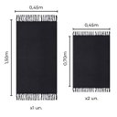 Ver imagem 3 de Tapete para Cozinha Preto Passadeira 3 Peças