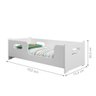 Cama Infantil Pequenina Branco Com Colchão - 3