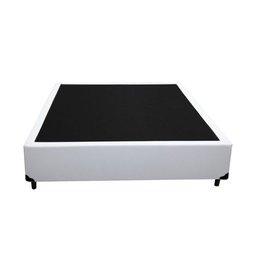Cama Box Viúva 128 Bello Box - Tecido Sintético Branco - 3