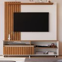 Ver imagem 1 de Home Th Shop para TV 55 Polegadas 160cm MDP Off White Freijó Germai Móveis