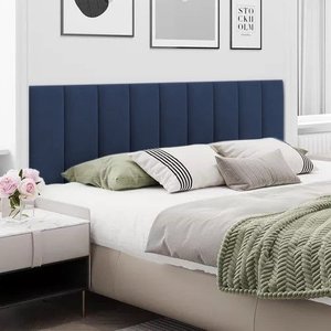 Cabeceira Cama Box Casal Dubai Kit C/ 7un Modulo Adesivo:azul
