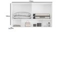Ver imagem 3 de Armário Aéreo Modulado para Quarto 4 Portas 170cm 100% MDF Clean Altezza